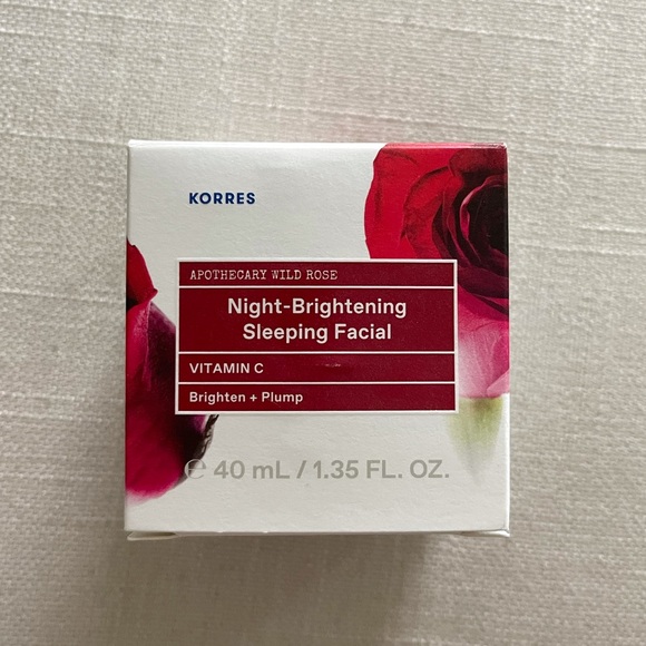 KORRES Wild Rose Night-Brightening Sleeping Facial 🆕 - Picture 1 of 6